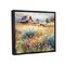 Stupell Industries Horse in Farmhouse Meadow Black Framed Floater Canvas Wall Art